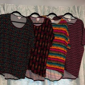 LOT OF 4 GUC Small LuLaRoe Irma tops